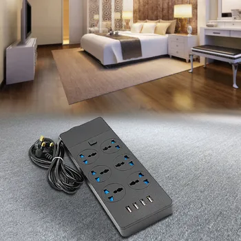 

50^USB Creative Smart Switch Strip Multifunctional Plug Home Wiring Plug Board