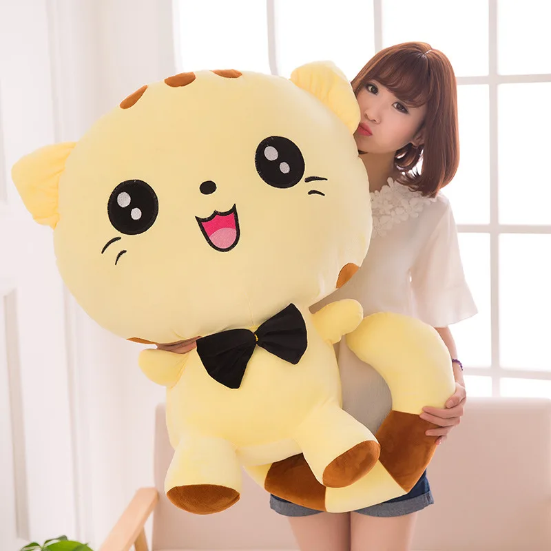 

Creative Big Cat Face Plush Toys Cartoon Large Size Pillow Doll for a Girlfriend Children Birthday Gift