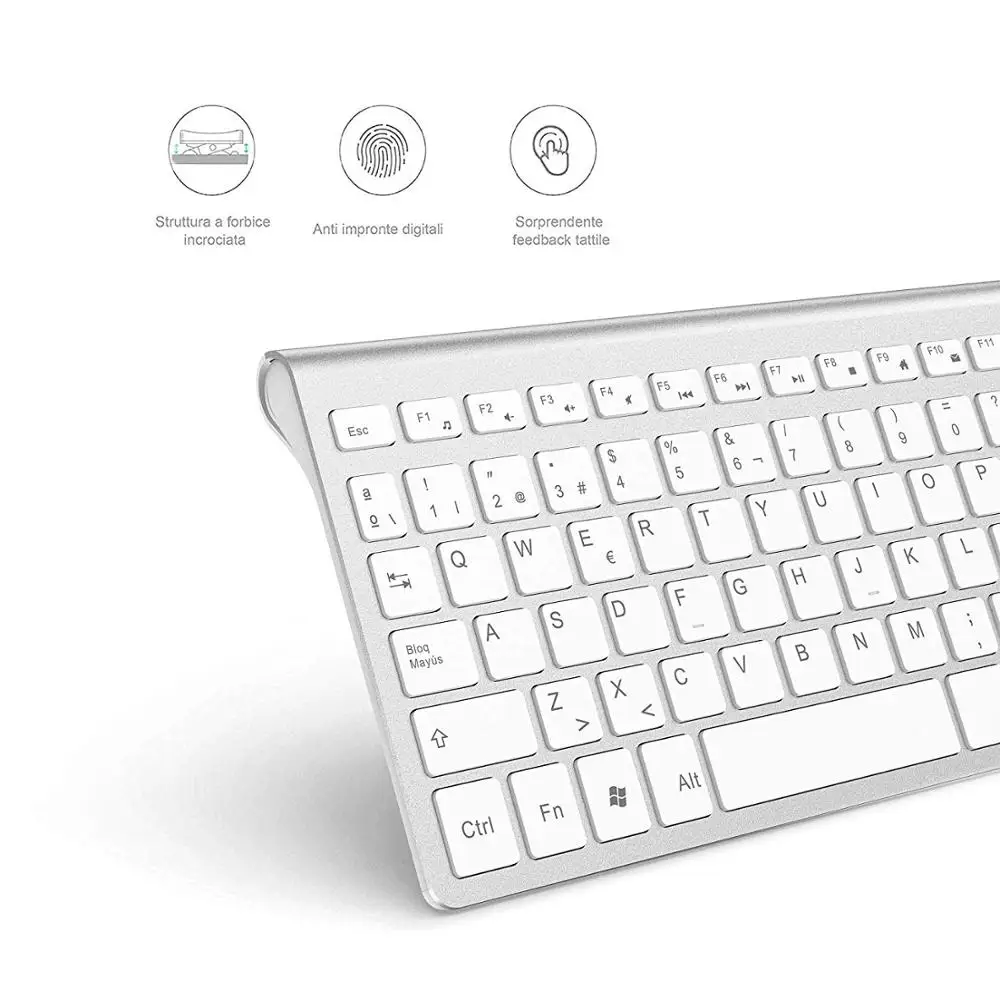 Wireless Keyboard Mouse Set keyboard and mouse set wireless keyboard wireless mouse wireless keyboard and mouse wireless keyboard mouse set Spanish/Russian 2.4G Ultra-Thin Sleek Design for office/travel Full Size
