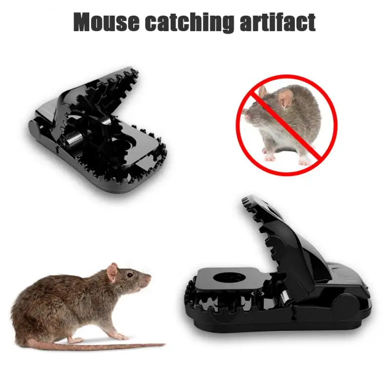 Reusable rat traps catching mice mouse mousetrap spring rodent trap-easy catcher 