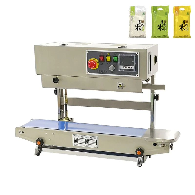 

Vertical Automatic Sealing Machine Commercial Aluminum Foil Bag FIlm Continuous Sealing Multi-Function Heat Sealing Machine