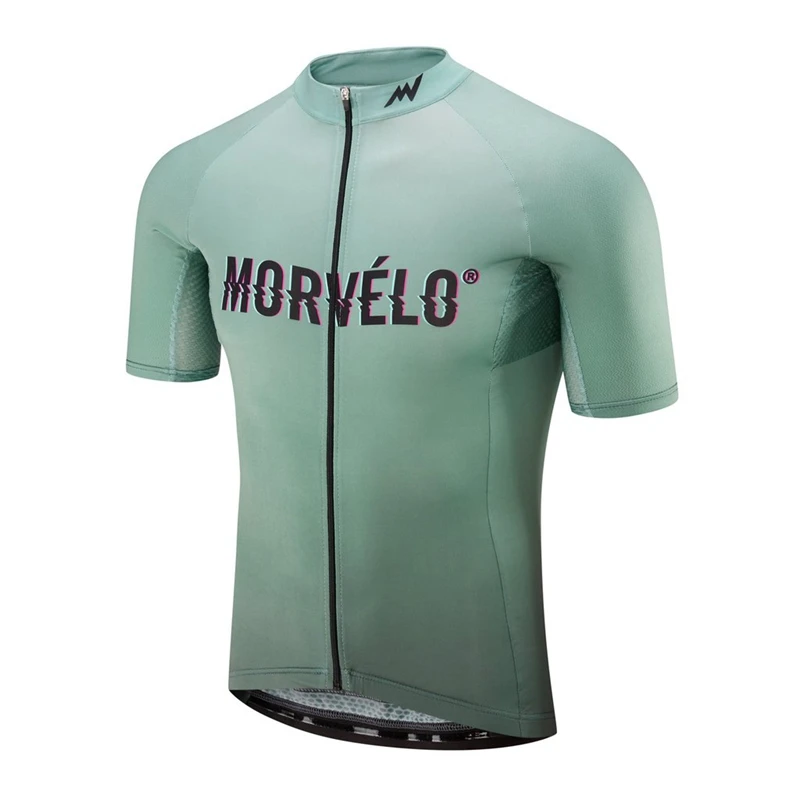 09 Morvelo Pro Team Мужская Летняя велосипедная Джерси с коротким рукавом рубашка быстросохнущая велосипедная MTB велосипедная верхняя одежда силиконовая Нескользящая - Цвет: 09