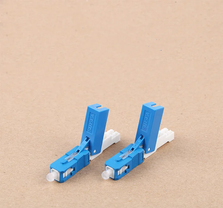 

100pcs /box 0.3dB SC/ UPC Fiber Optic Quick Connector FTTH Single-Mode Fiber Optic Fast Connector