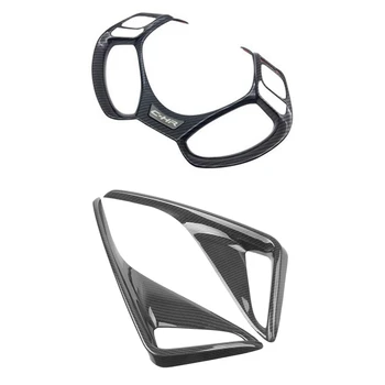 

3 Pcs Car Accessories: 1 Pcs Car Steering Wheel Sequins Sticker Trim Cover Stickers & 2Pcs Car Rear Fog Lamp Cover Trim