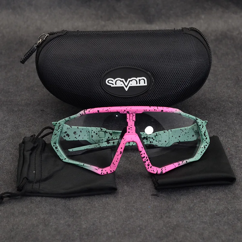 Photochromic Cycling Glasses Men Women Sport Road Mountain Bike Eyewear Riding Fishing Sunglasses Bicycle Discoloration Goggles