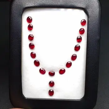 

L214 Oval Shape Nature Unheat Red Ruby Loose Gemstones Loose Stones For Necklace Making