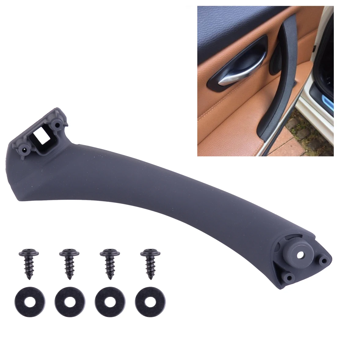 Автомобильная задняя левая БОКОВАЯ внутренняя дверная панель ручка 51417230849