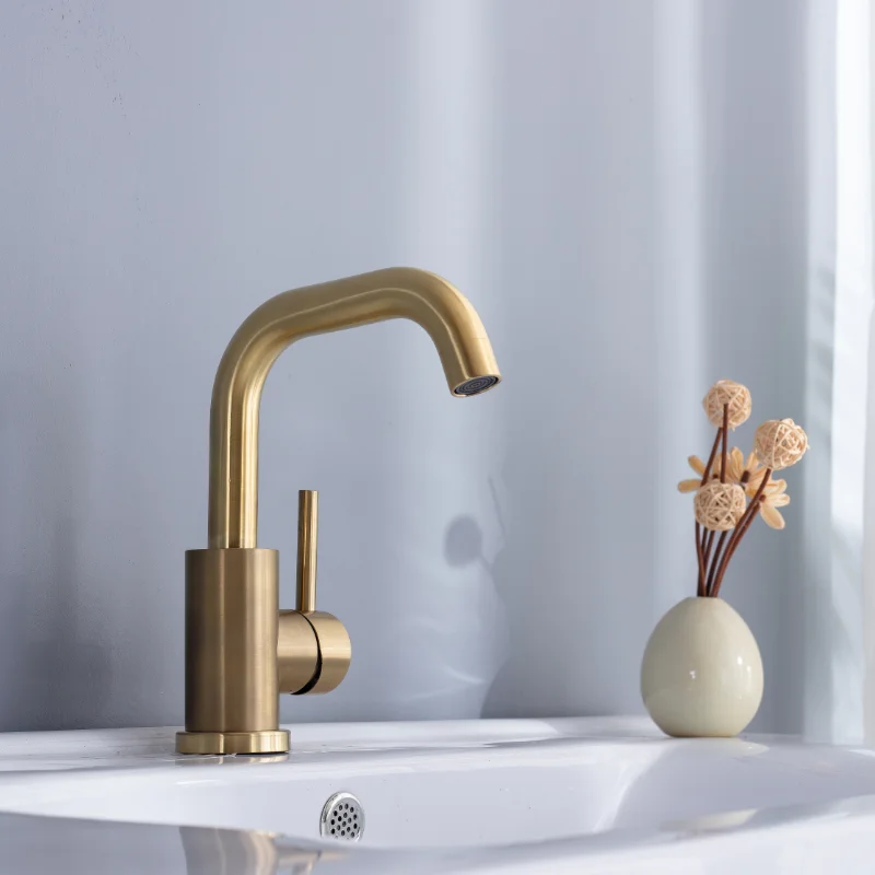 Bathroom Faucet Basin Faucet Cold And Hot Sink Mixer Single Handle Deck Mounted