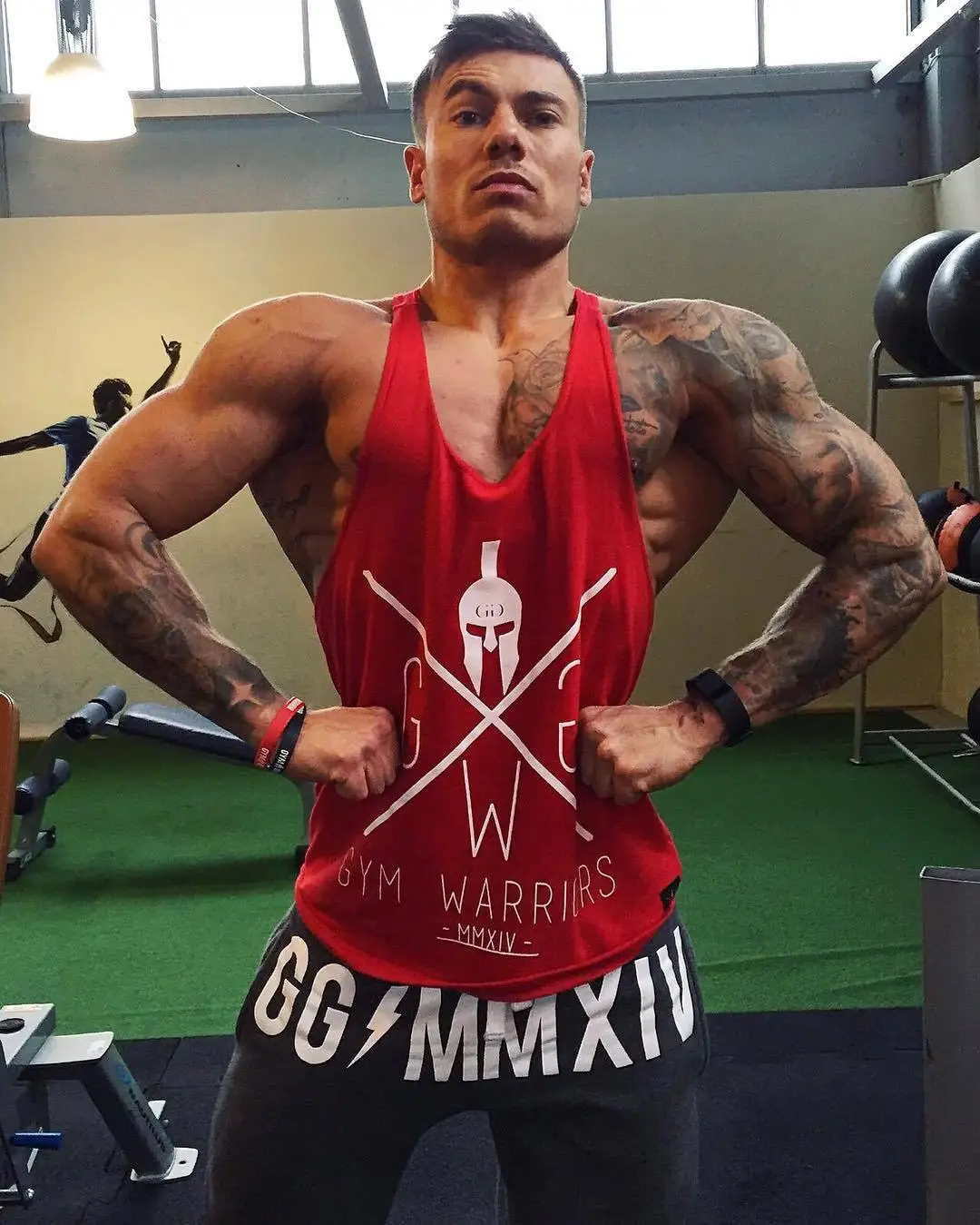 Muscle Dr. Brothers мужские новые стильные эластичные облегающие спортивные повседневные модные европейские и американские хлопковые жилеты