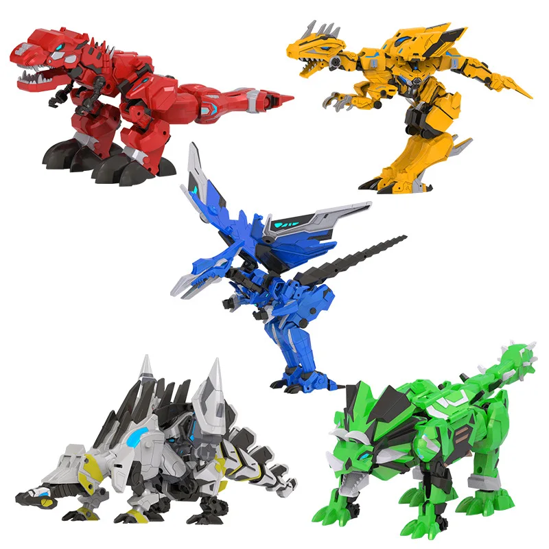 

Iron And Steel Dragon 2 Ultraman Mech Transformation Dinosaur Robot Jingang Five-Fit Large Set Boy Toy