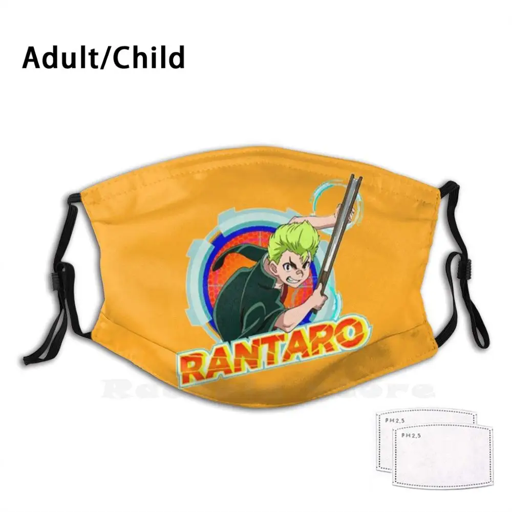Rantaro Beyblade Burst Hd Забавный принт многоразовый фильтр маска для лица Bakuga бакуган