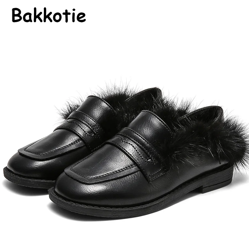 Bakkotie коллекция 2019 года детская зимняя модная обувь из искусственной кожи на