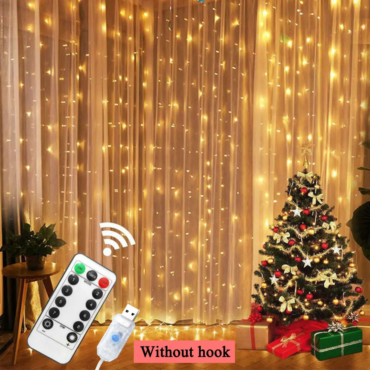 3M 9.8Ft Curtain String Lights Flash Fairy Garland 2021 Merry Christmas Decorations For Home Ornament Xmas 2022 Happy New Year - Christmas Pendant & Drop Ornaments - Aliexpress