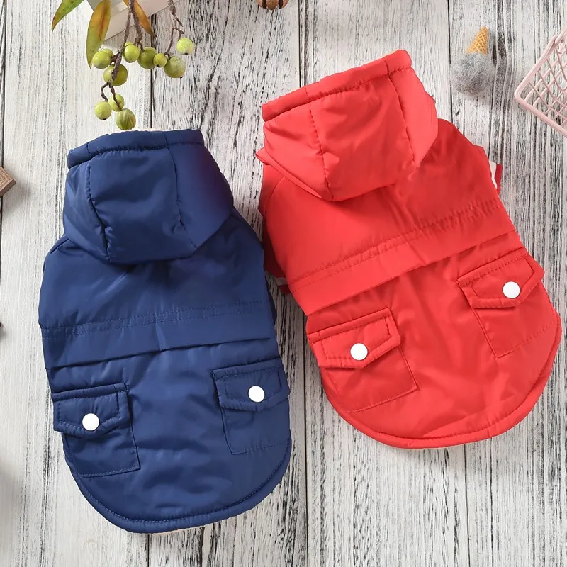 

High Quality Dog Clothes Quilted Dog Coat Water Repellent Winter Dog Pet Jacket Vest Retro Cozy Warm Pet Outfit Clothes Big Dogs