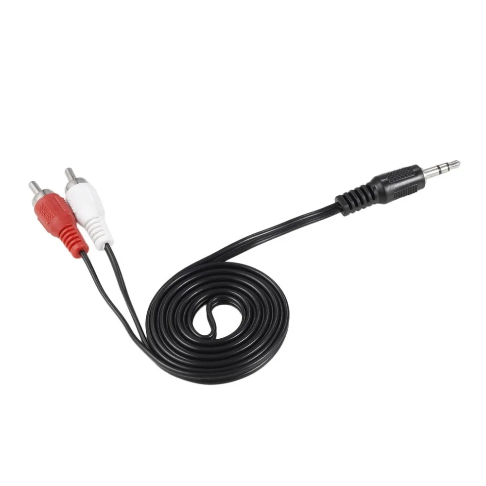 

Mini 3.5mm Plug Jack to 2 RCA Male Music Stereo Audio Y adapter Adaptor Cable Kabel Cord AUX for Mp3 Pod Phone TV Sound Speakers