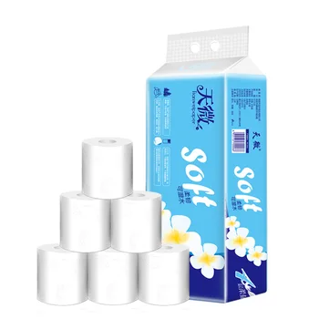 

12 pcs four Layer Toilet Tissue Home Bath Toilet Roll Paper Silky Smooth Soft Toilet Paper Skin-friendly Paper Towels New kn95