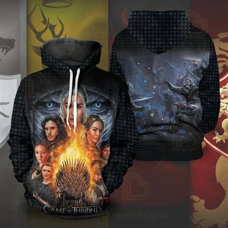 

Game of Thrones Men Women Sweatshirts Casual Hoodies Sweatshirt 2020 New Arrival Streetwear Hoodie