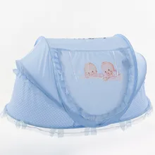 Новорожденная москитная сетка с спальным ковриком Подушка складная детская противомоскитная сетка из трех предметов детская кроватка кровать, палатка детский матрас