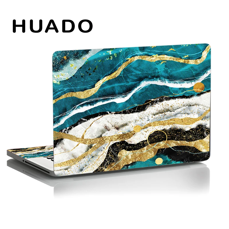 Universal Marble Laptop Sticker Skin Vinyl 11/12/13/14/15.6/17.3 Inch Stickers For Laptop with 2 free small wrist pad