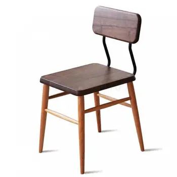

Original chair Nordic wood cherry wood black walnut cafe wrought iron
