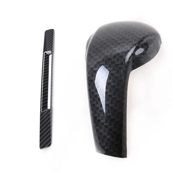 

2 Pcs Car Trim:for Mazda Cx-5 18-19 CX3 16-18,1 Pcs Gear Shift Knob Cover Trim & 1 Pcs Center Console Liquid Sn Trim