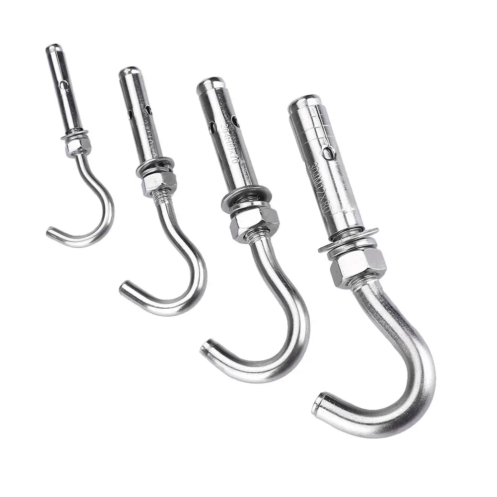 Stainless Steel Expansion Hook Sandbag Hook Four Patterns Silver Durable