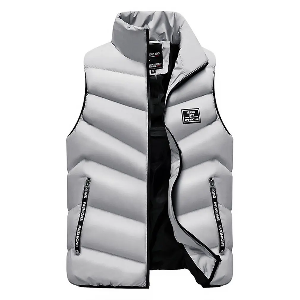 

Vest Men'S Winter Jacket Down Cotton Vest Casual Vest Men'S Korean Version Of The Trend Handsome Big Size Vest