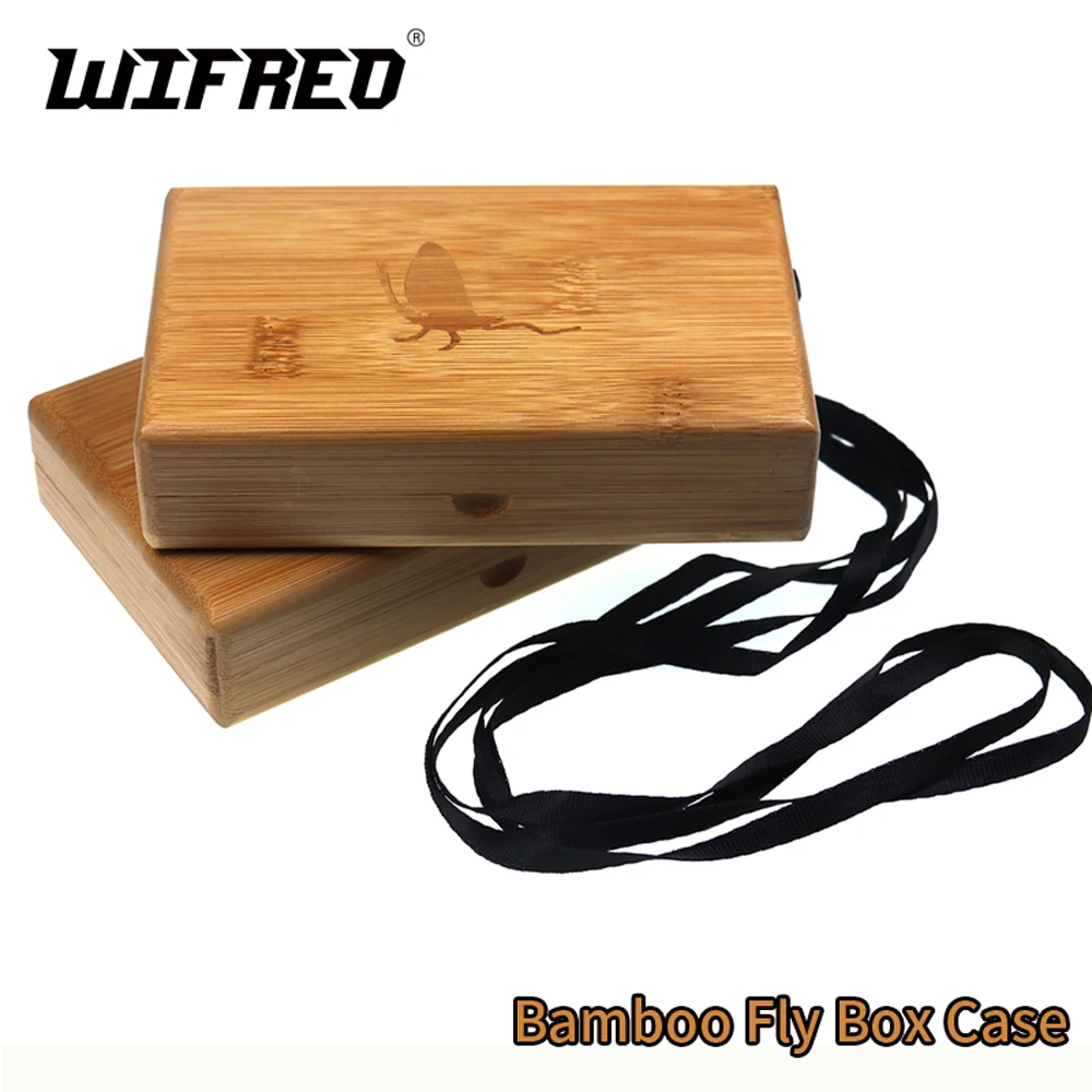 Wifreo Size M Bamboo Fly Box Case For Tenkara Nymph Dry Flies Fly