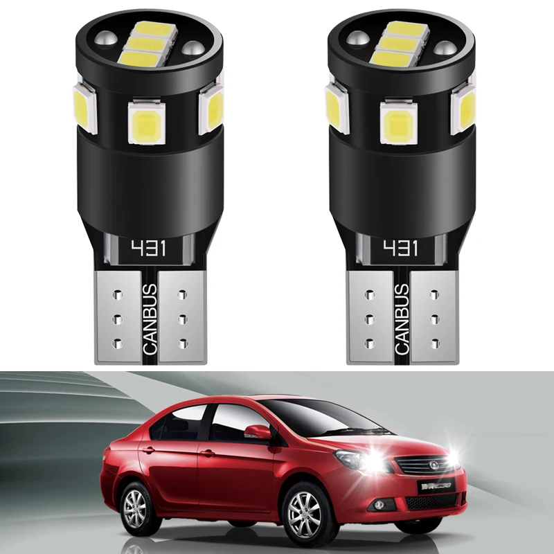 2x T10 LED W5W Canbus Bulb 194 168 2835 led Light CarClearance Lamp White 12V DC for Toyota RAV4 Yaris Corolla Avensis Prius C | Автомобили