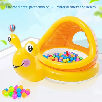 

Inflatable Pool Kids Baby Bath Swim Tubs Snail Shape Newborn Swimming Pool Thickening Portable Safety Thick Bathtub Water Play