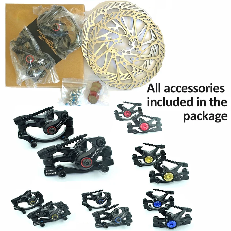 

MTB Mountain Bike Hydraulic Oil Disc brake Set G3 160MM Brake Rotors Caliper Right Front Left Rear Bicycle Scooter Cycling Parts
