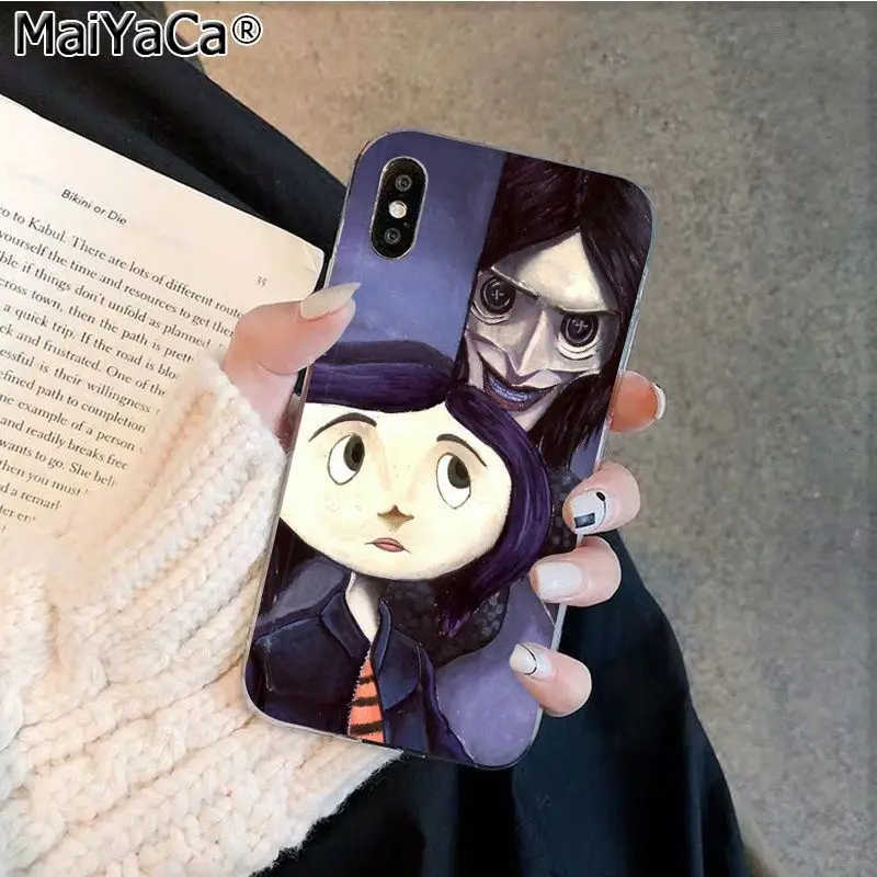 MaiYaCa Coraline и Волшебная Дверь рукоделие принт рисунок телефона чехол для Apple iphone 11 pro 8 7 66S Plus X XS MAX 5s SE XR - Цвет: A8