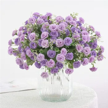 Artificial Lilac Flowers Simulation Clove Fake Silk Flower Arrangement Home Party Wedding Garden Decoration Supplies