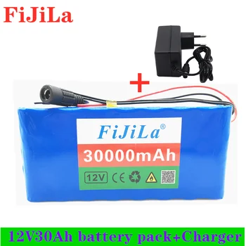 

2020 New 18650 Battery pack Large capacity 12v 30ah 18650 lithium battery protection board 12v 00000mAh capacity+Charger