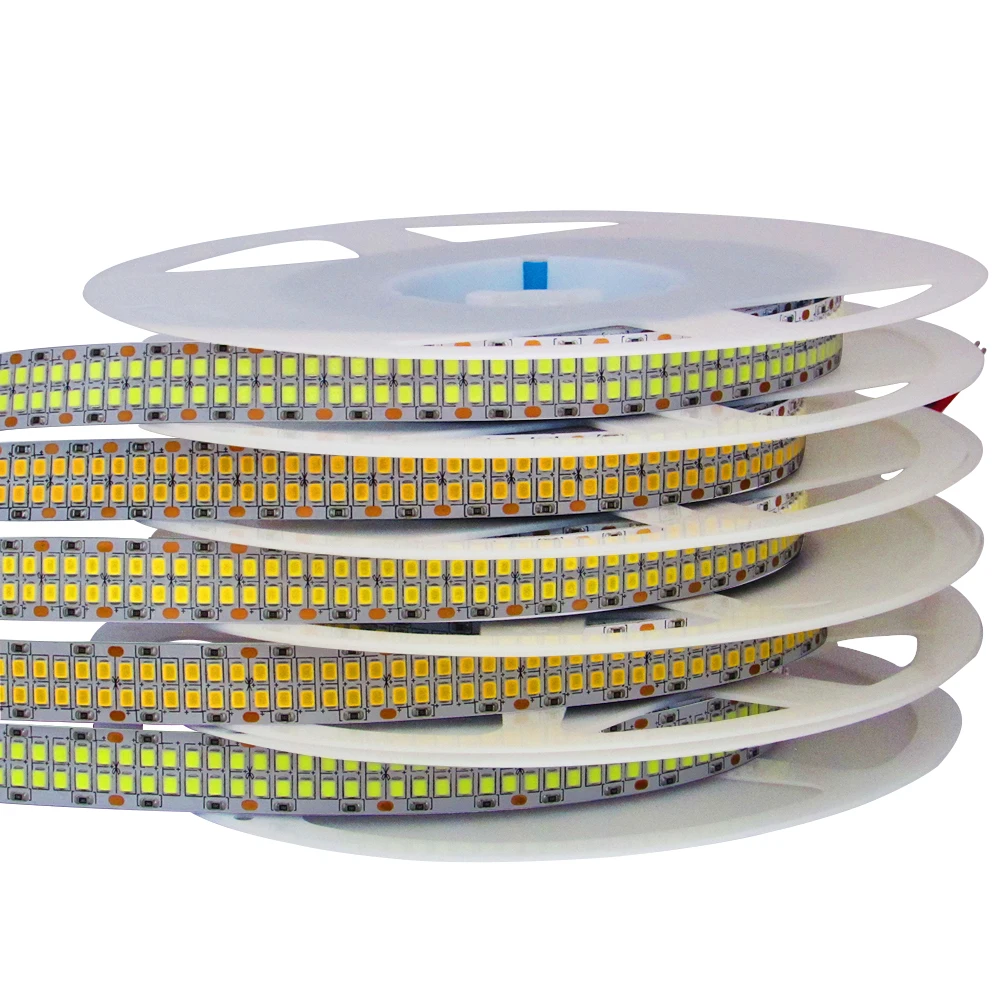 12V 24 V Led Strip Tape 2835 5M 300/600/1200/2400 Led/M Chip Led 12 24 V Volt Led Light Strip Rope Bianco Bianco Caldo Natura Bianco