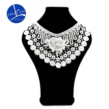 Вышивка шеи воротник diy поддельные съемные воротники водорастворимые Женская бутоньерка трехмерные кружевные аксессуары