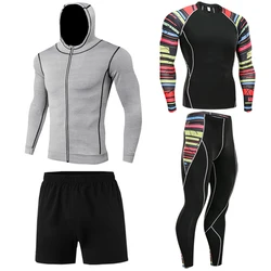 Running Men’s Thermal Underwear Underwear Set Quick-drying Sweat Absorbent Sports Compression Wear Sportswear Men’s Fitness Set