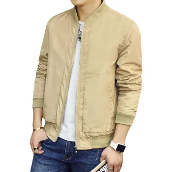 

Jacket Men 2018 Spring Men's Jackets Solid Fashion Coats Male Casual Slim Jacket For Men Overcoat Windbreaker Male Jk106