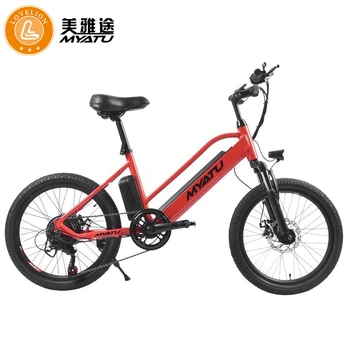

MYATU New Mountain Bike 20inch 36V Foldable Electric Power Mountain Bicycle with Lithium-Ion Battery ebike EU Plug Electric bike