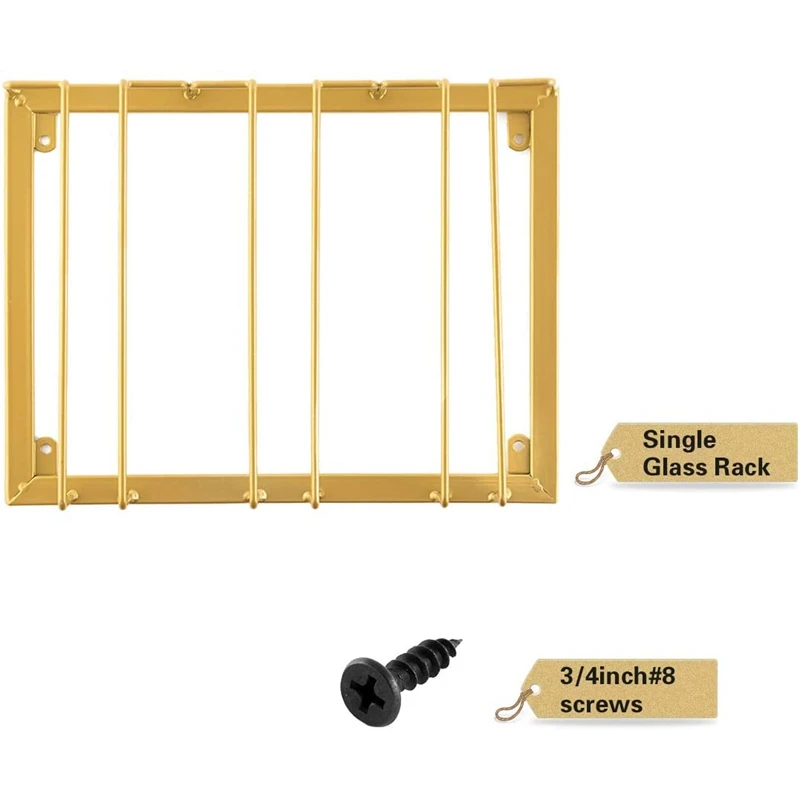3 ряда винный Стеклянный Стеллаж под шкаф держатель для бокалов Железный