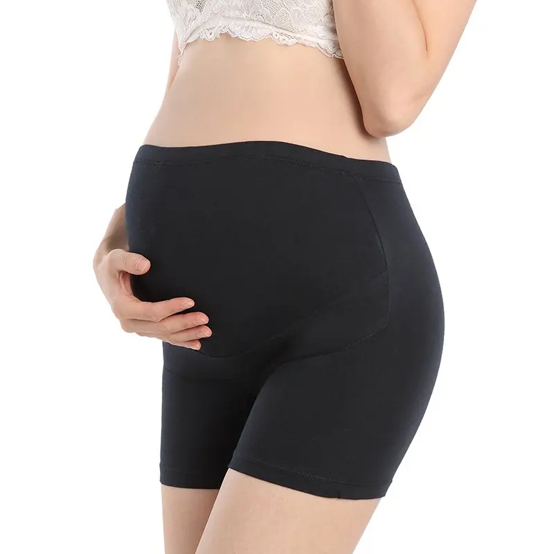 Shorts for Pregnant Women Soft Safety Short Maternity Pants Fashion New High Waist Adjustment Stomach Lift Anti-light Pants - Цвет: B
