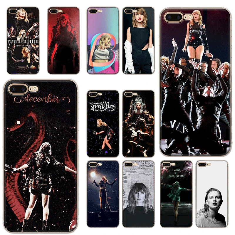 

Mobile Cell Phone Case TPU for iPhone 11 Pro XR X XS Max iPhone 7 8 6 6S Plus 5 5s SE Cover pop singer Taylor