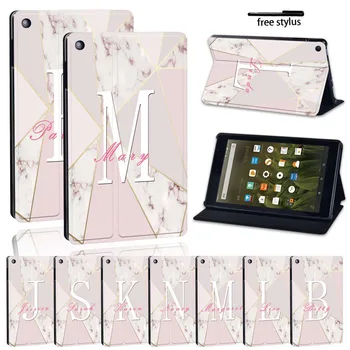 

Printing Folio Leather Stand Cover Case for Amazon Fire 7/HD 8/HD 10 with Alexa Drop Resistance Tablet Protective Case