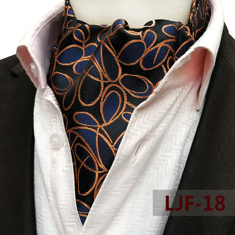 1 Piece Necktie Элегантный мужской галстук из полиэстера и шелка с цветочным узором, британский жаккардовый переплетенный галстук жениха на шее, деловой Свадебный галстук - Цвет: 1 Piece Necktie