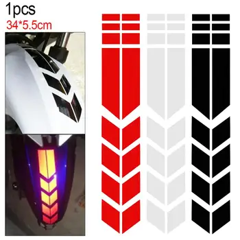 

34 x 5.5 CM Universal Motorcycle Stickers and Decals PET Reflective Tape Motorcycle Body Modification Mudguard Stripe Sticker