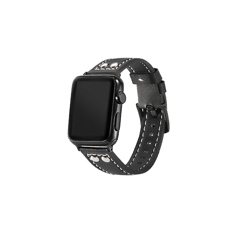 Кожаный ремешок для apple watch correa iwatch 44 мм 40 42 38 серия 5 4 3 2 1 | Наручные часы