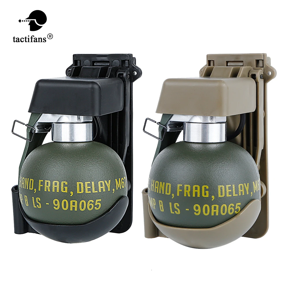

Airsoft M67 Frag Grenade Dummy Model Molle System BB Pouch Plastic Tactical Military Costume Wargame Paintball Accessories