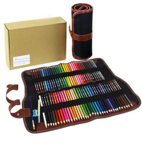 

36/48/72colors Artist Painting Pencils Sketching Colored Drawing With Sharpener School Drawing Sketch Art Supplies
