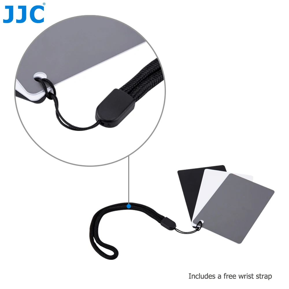 JJC 프로페셔널 화이트 밸런스 카드 18%, 그레이 그레이 카드 사진 컬러 보정 검사기 카메라 액세서리 캐논 펜탁스