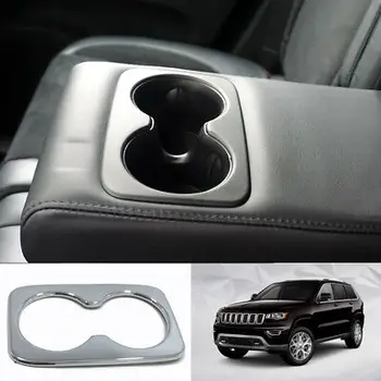 

Chrome Inner Rear Water Cup Holder Cover Trim for Jeep Grand Cherokee 2011-2018